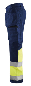 Highvis riipputaskuhousut stretch huomio, Blåkläder 5