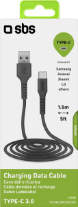 SBS USB-C KAAPELI 3.0 1,5M MUSTA (ME 6) 2