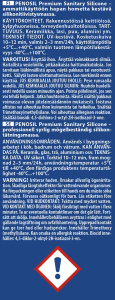 SILIKONI SANITEETTI 300ML VALK PENOSIL PROF. 2