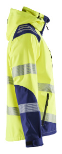 Highvis softshelltakki Huomio keltainen/Mariininsininen, Blåkläder 2
