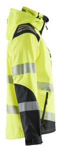 Highvis softshelltakki Huomio keltainen/Musta, Blåkläder 2