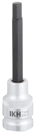 KUUSIOKOLOKÄRKIHYLSY 1/2" 7MM 100MM