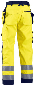Highvis riipputaskuhousut huomio, Blåkläder 6
