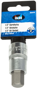 KUUSIOKOLOKÄRKIHYLSY 1/2" S2 14MM 2