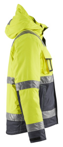 Highvis talvitakki Huomiokeltainen/Harmaa, Blåkläder 4