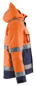 Highvis talvitakki Huomio oranssi/Mariininsininen, Blåkläder 4