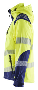 Highvis softshelltakki Huomio keltainen/Mariininsininen, Blåkläder 5