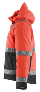 Highvis talvitakki Huomio punainen/Musta, Blåkläder 2