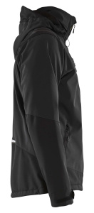 Softshell Jacket Musta/Punainen, Blåkläder 2