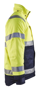 Highvis talvitakki Huomio keltainen/Mariininsininen, Blåkläder 2