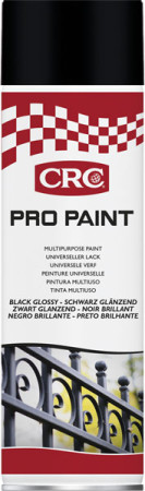 CRC PRO PAINT BLACK GLOSSY spraymaali kiiltävä musta, 500ml 1032435