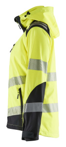 Naisten Highvis softshelltakki Huomio keltainen/Musta, Blåkläder 5