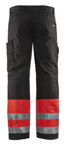Highvis talvihousut Huomio punainen/Musta, Blåkläder 3