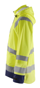 Highvis sadetakki, taso 1 Huomio keltainen/Mariininsininen, Blåkläder 4