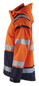 Highvis kuoritakki Huomio oranssi/Mariininsininen, Blåkläder 4