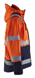 Highvis kuoritakki Huomio oranssi/Mariininsininen, Blåkläder 2