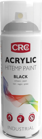 CRC ACRYLIC HITEMP BLACK +800°C  520/0.4L