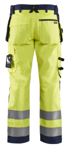 Highvis riipputaskuhousut huomio, Blåkläder 4
