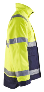 Highvis talvitakki Huomio keltainen/Mariininsininen, Blåkläder 2