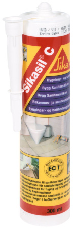 SANITEETTISILIKONI VALKOINEN 300ML SIKASIL C