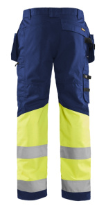 Highvis riipputaskuhousut stretch huomio, Blåkläder 4