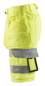 Naisten Highvis shortsit Stretch Huomio keltainen, Blåkläder 3