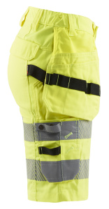 Naisten Highvis shortsit Stretch Huomio keltainen, Blåkläder 4