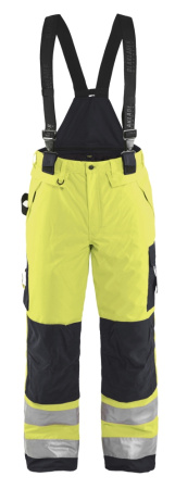 Highvis talvihousut henkseleillä huomio, Blåkläder