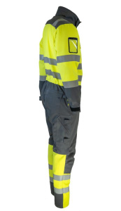 Monisuojaava työhaalari palosuojauksella, valokaarisuojauksella ja luokan 3 näkyvyydellä 3