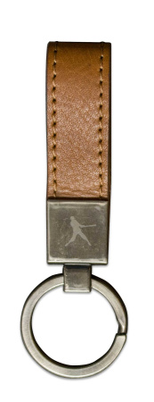 HARVEST KEY RING COGNAC BROWN One Size