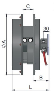 LK-G099 - 1/2" kaksoisletkukela sähköjohdolla 3