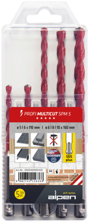 PORANTERÄSARJA 5-OS PROFI MULTICUT SDS-PLUS