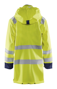 Highvis sadetakki, TASO 3 Huomio keltainen/Mariininsininen, Blåkläder 3