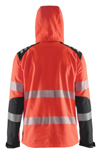Highvis softshelltakki Huomio punainen/Musta, Blåkläder 4