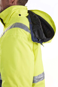 Highvis talvitakki Huomiokeltainen/Harmaa, Blåkläder 35
