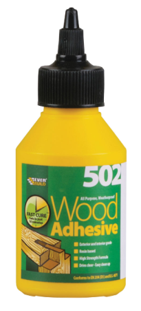 Everbuild LUMBERJACK 502 D3, 125 ml prk, valkoinen