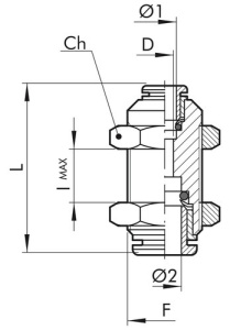 PISTOLIITIN 6MM LÄPIVIENTILIITIN R10 2