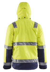 Highvis talvitakki Huomio keltainen/Mariininsininen, Blåkläder 5
