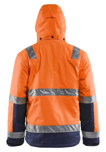 Highvis talvitakki Huomio oranssi/Mariininsininen, Blåkläder 5
