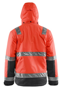 Highvis talvitakki Huomio punainen/Musta, Blåkläder 5