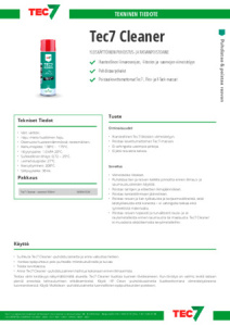 TEC7 PUHDISTUS- JA RASVANPOISTOAINE 500ML SPRAY 2