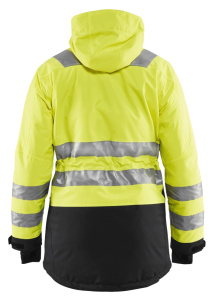 Naisten highvis talviparka Huomio keltainen/Musta, Blåkläder 3