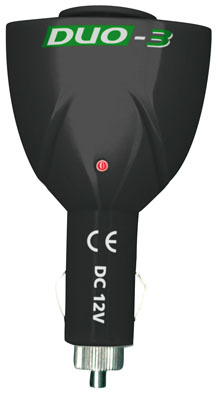 HAAROITUSSARJA 12V,1ULOSTULO + 2 X USB