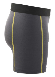 Boxerit XLIGHT, 100% merinovilla Tummanharmaa/Keltainen, Blåkläder 2