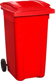 JÄTEASTIA 240L PE PUNAINEN