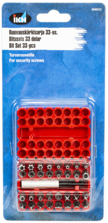 RUUVAUSKÄRKISARJA 1/4" 33-OS. TURVARUUVEILLE