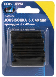 JOUSISOKKA 6X40MM 20KPL DIN1481 2
