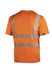 Dimex turva hv.oranssi t-paita taskulla 2
