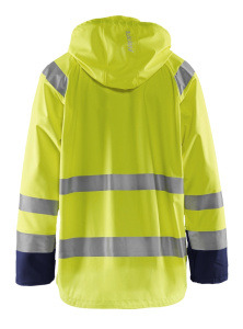 Highvis sadetakki, taso 1 Huomio keltainen/Mariininsininen, Blåkläder 3