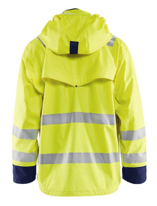 Highvis sadetakki, TASO 2 Huomio keltainen/Mariininsininen, Blåkläder 3